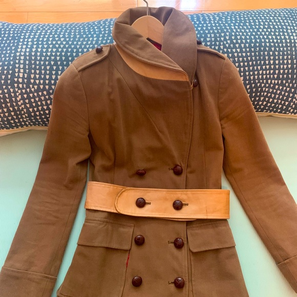 Operations NYC twill and leather jacket - Picture 2 of 6